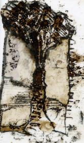 Gravure monotype au goudron sur calque - 3