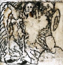 Gravure monotype au goudron sur calque - 4
